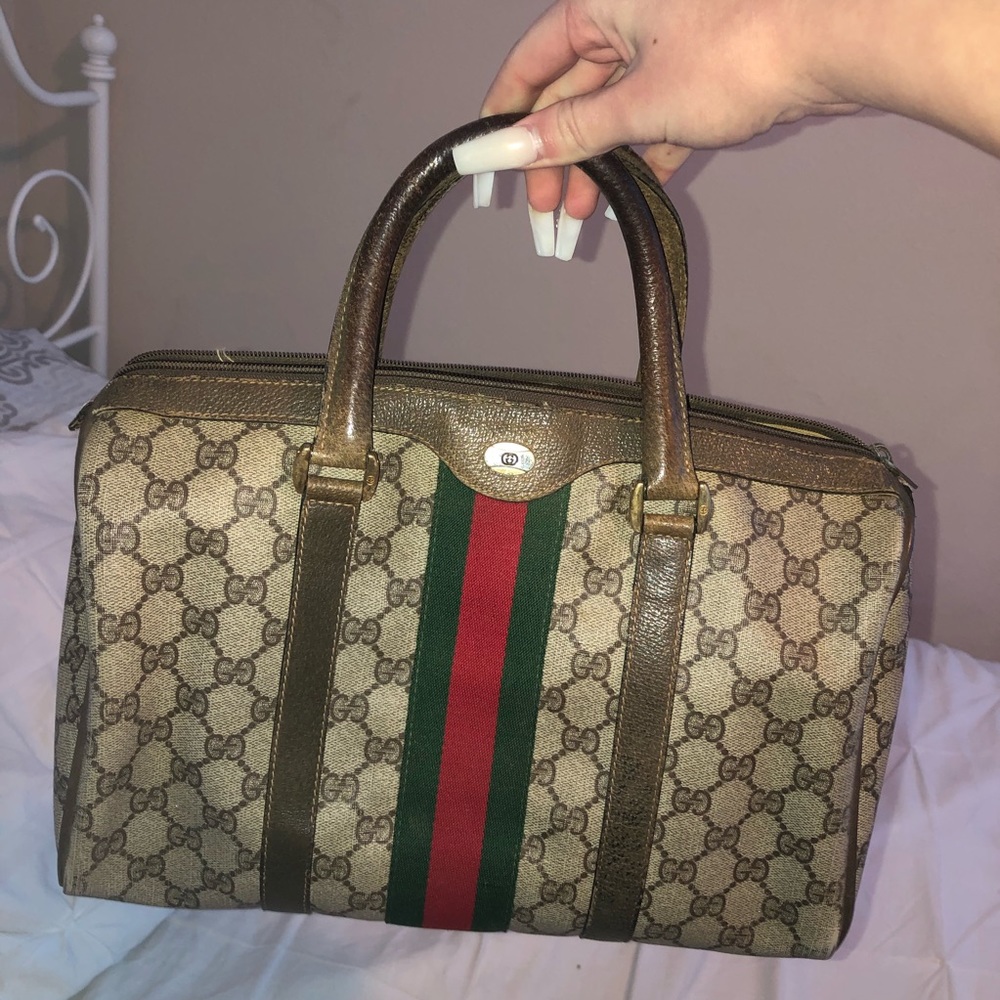 authentic gucci handle bag